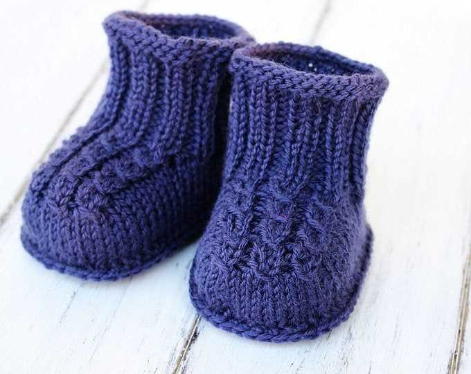 Knit booties pattern easy