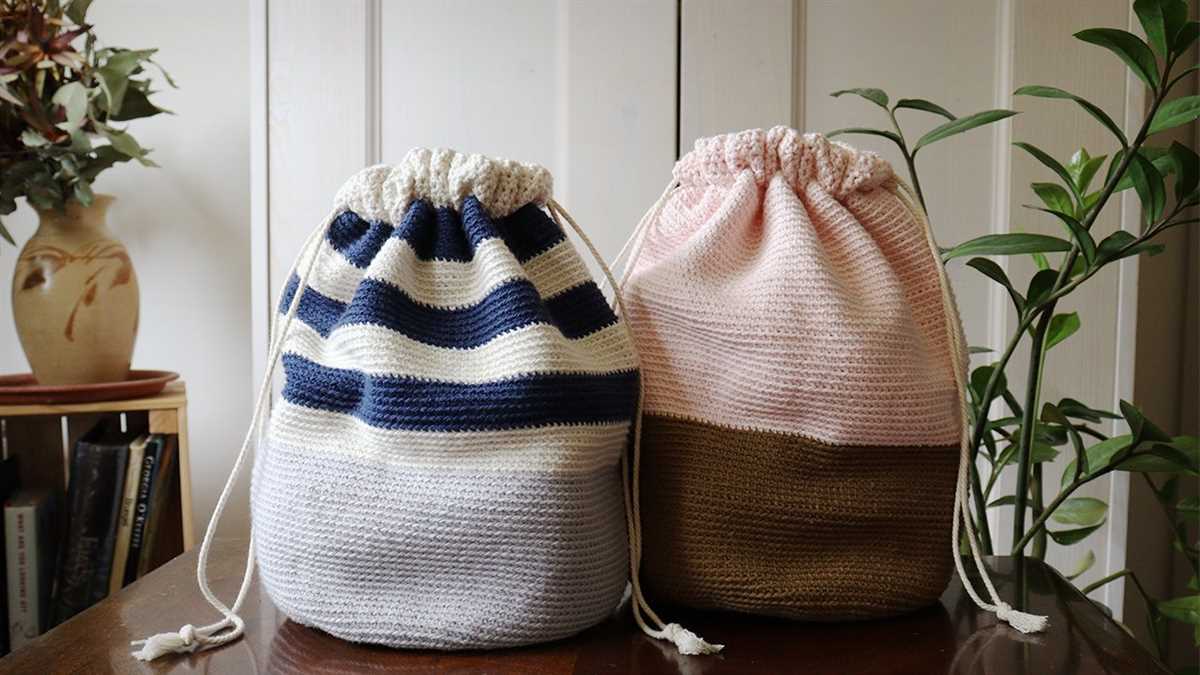 Knit bucket bag pattern