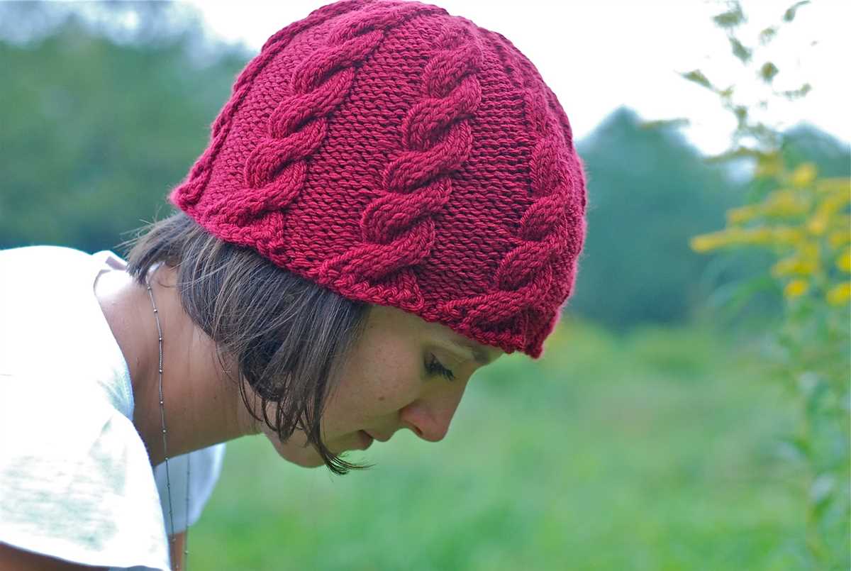 Knit cable hat free pattern