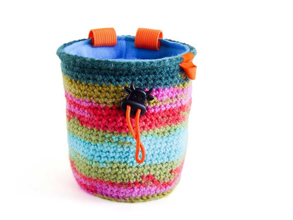 Knit chalk bag pattern