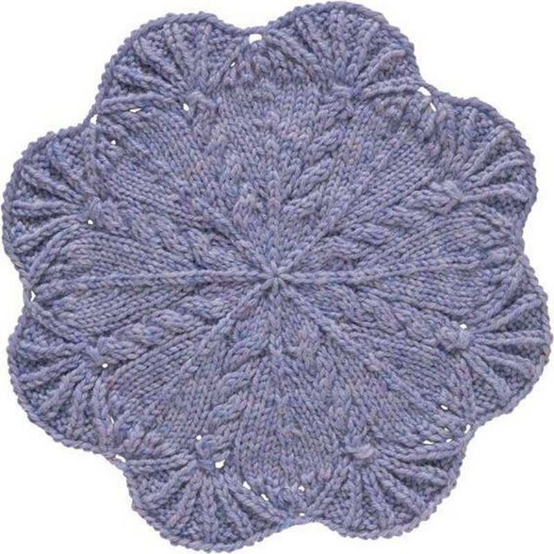 Knit circle pattern
