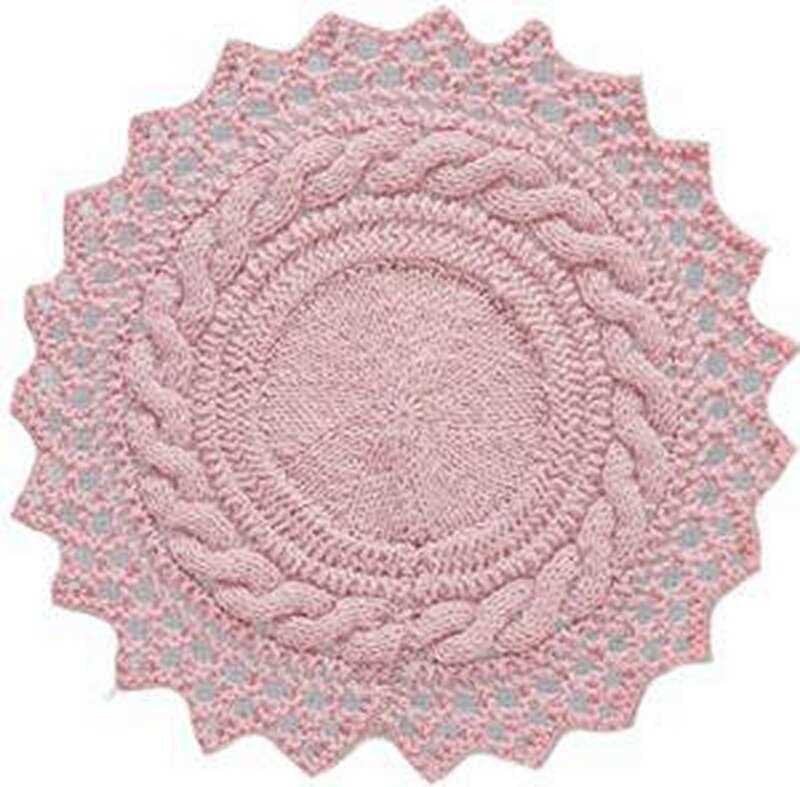 Knit circle pattern