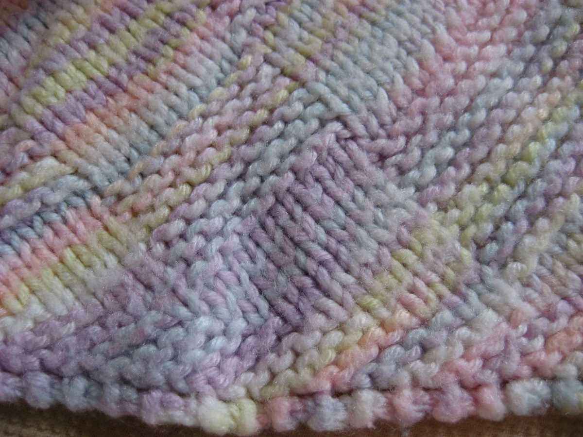 Knit corner to corner blanket pattern