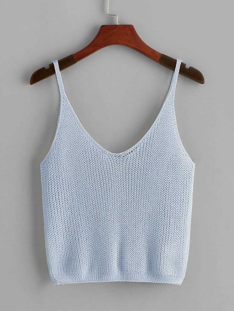 Knit crop tank top pattern