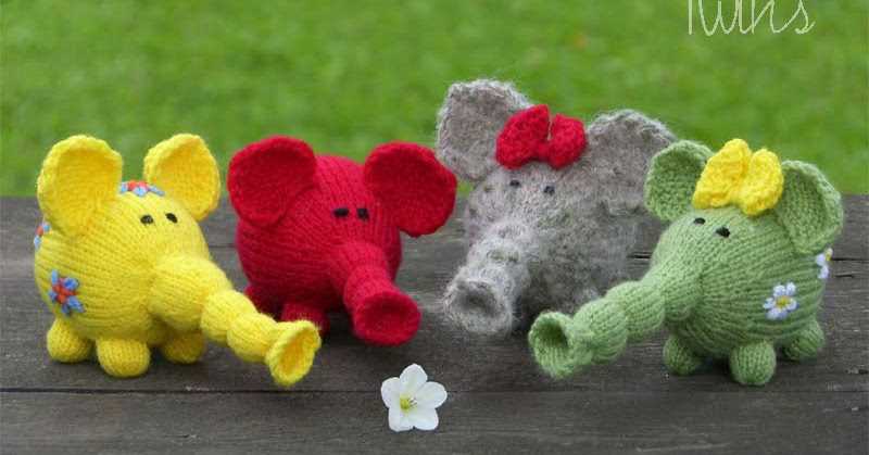 Knit elephant pattern