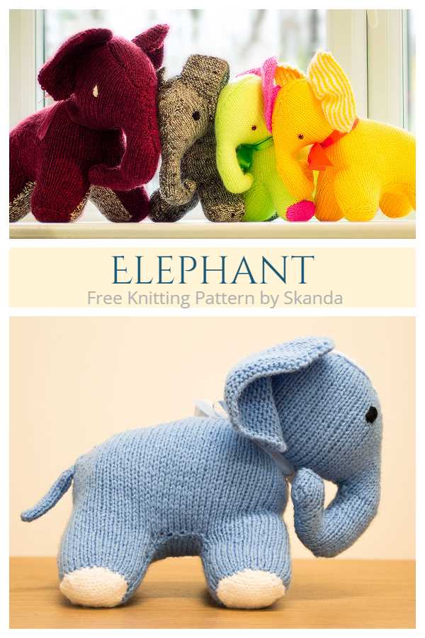 Knit elephant pattern