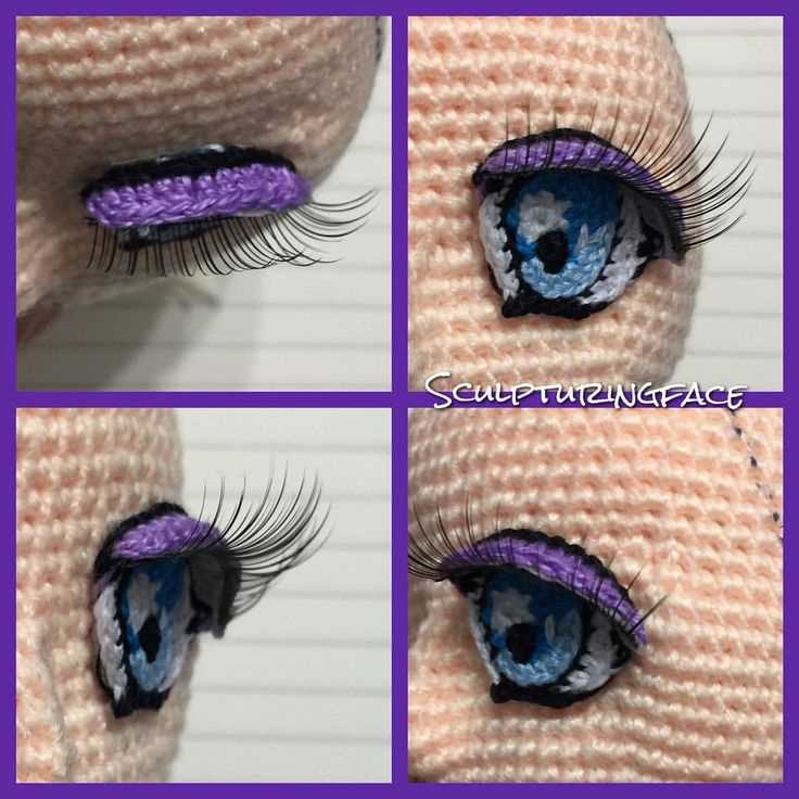 Knit eyes pattern