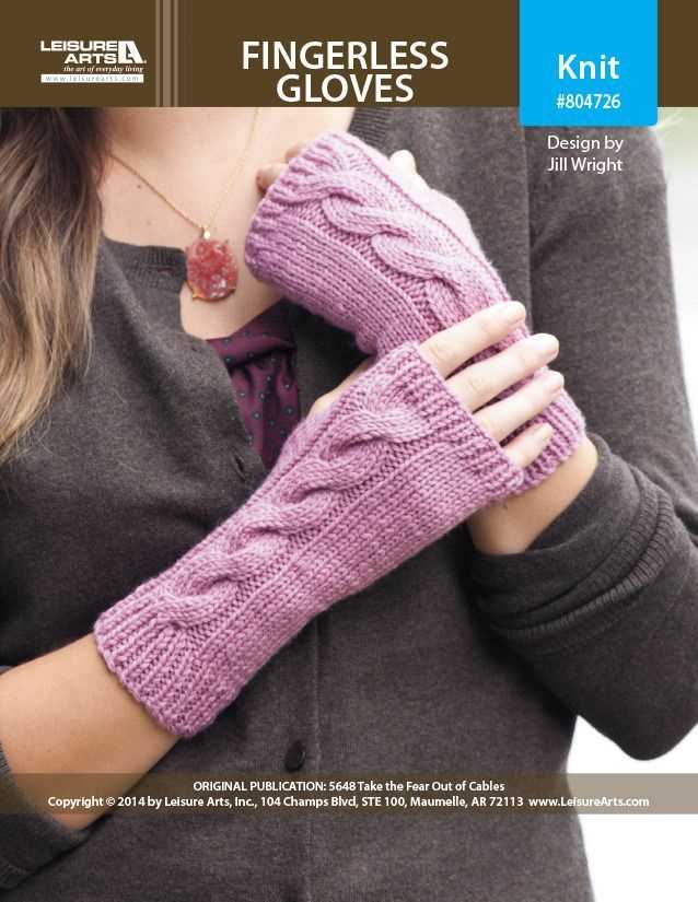 Knit fingerless gloves pattern straight needles