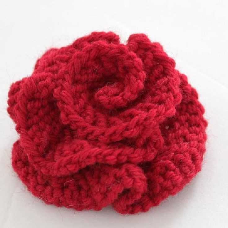 Knit flowers free patterns