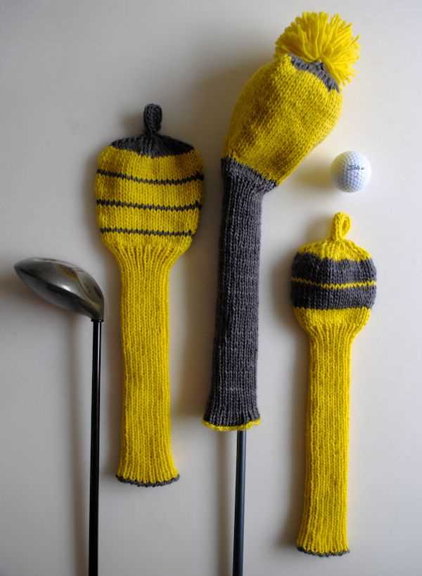 Knit golf headcovers pattern