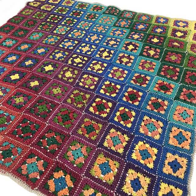 Create a Cozy and Stylish Granny Square Blanket with this Knitting Pattern Knit granny square blanket pattern