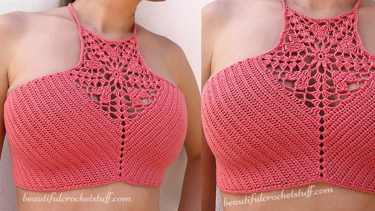 Knit halter crop top pattern