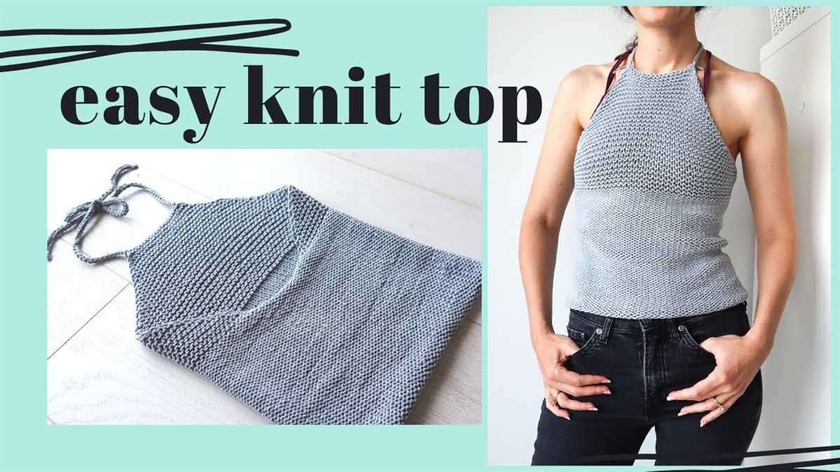 Create Your Own Stylish and Modern Knit Halter Top Knit halter top pattern