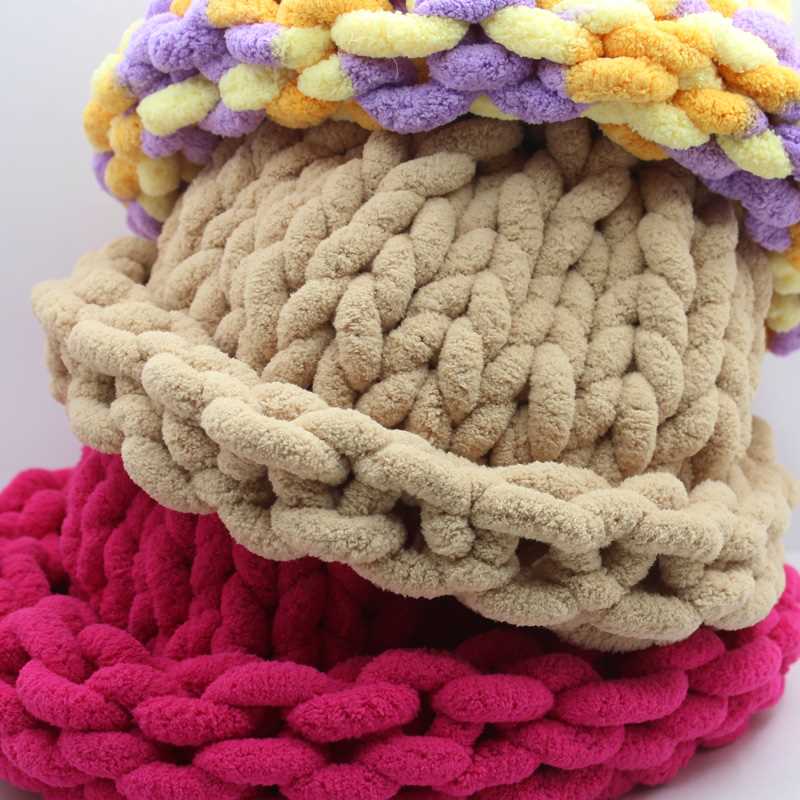 Knit hat pattern with super bulky yarn