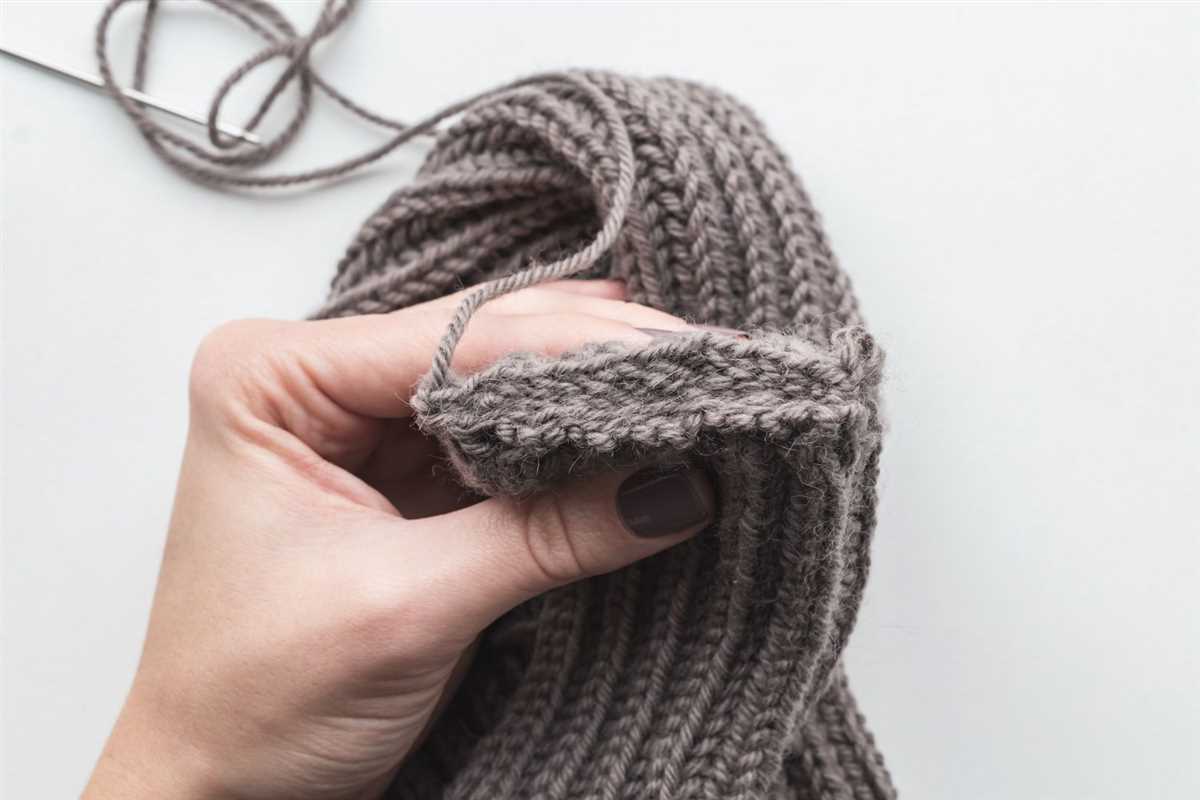 Knit headband pattern twist