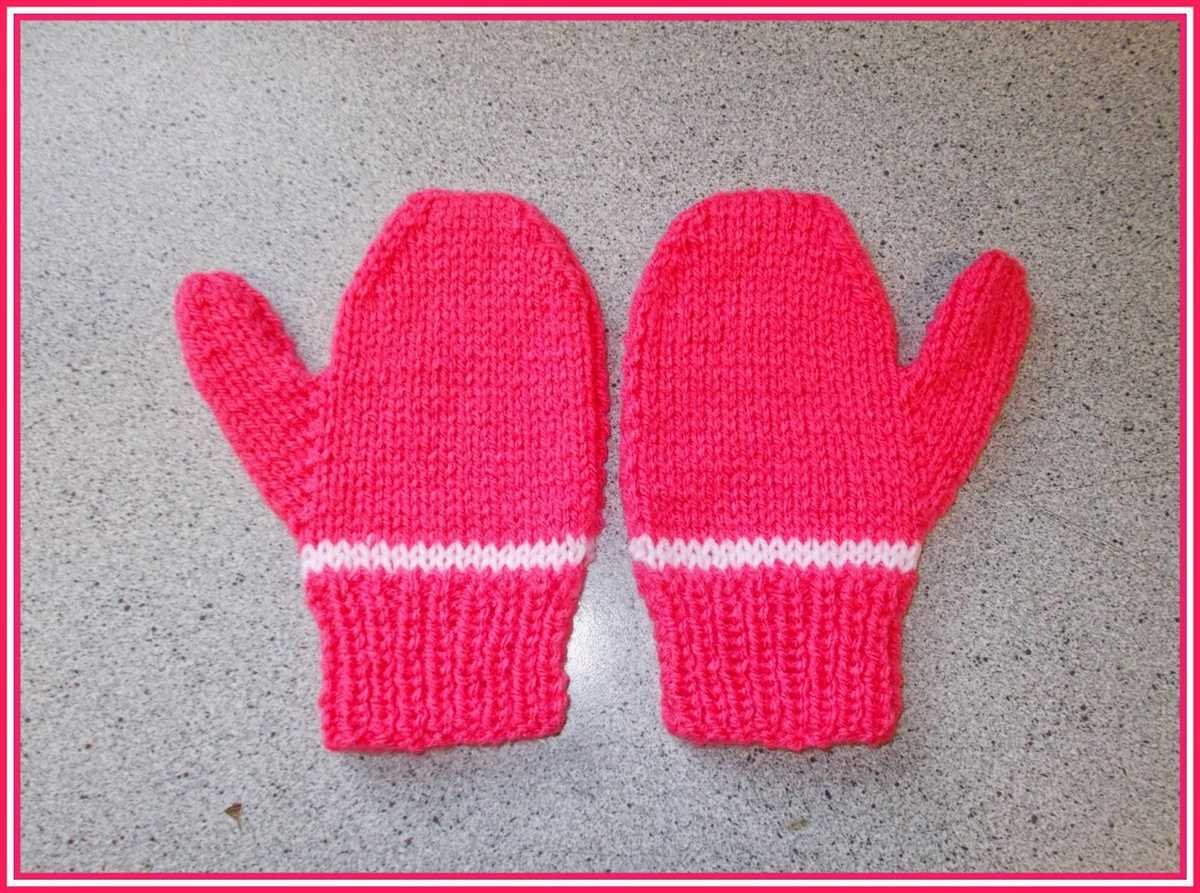Knit mittens pattern free