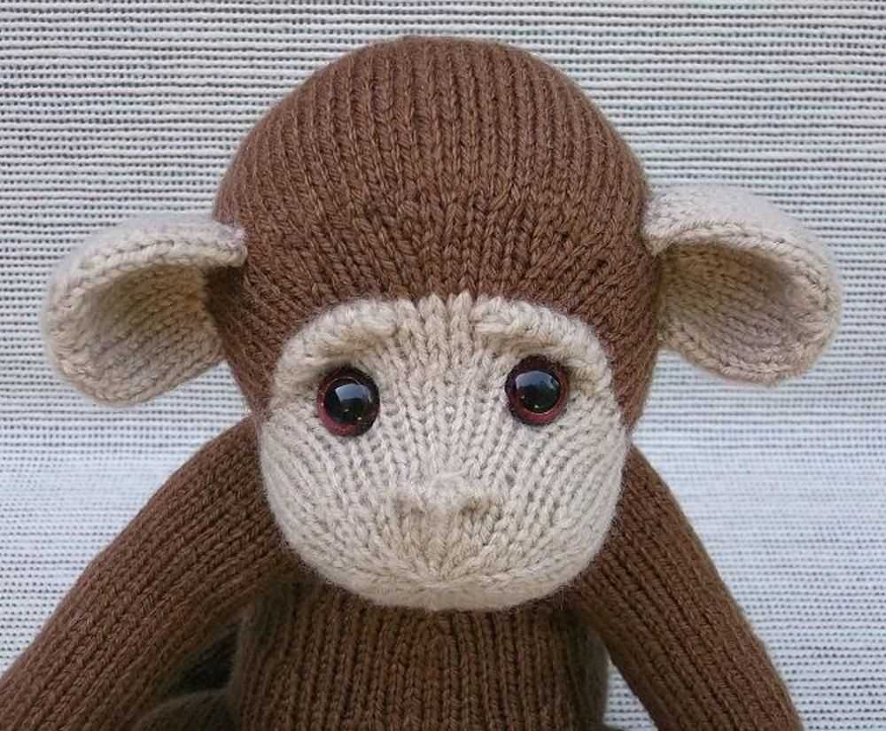 Knit monkey pattern