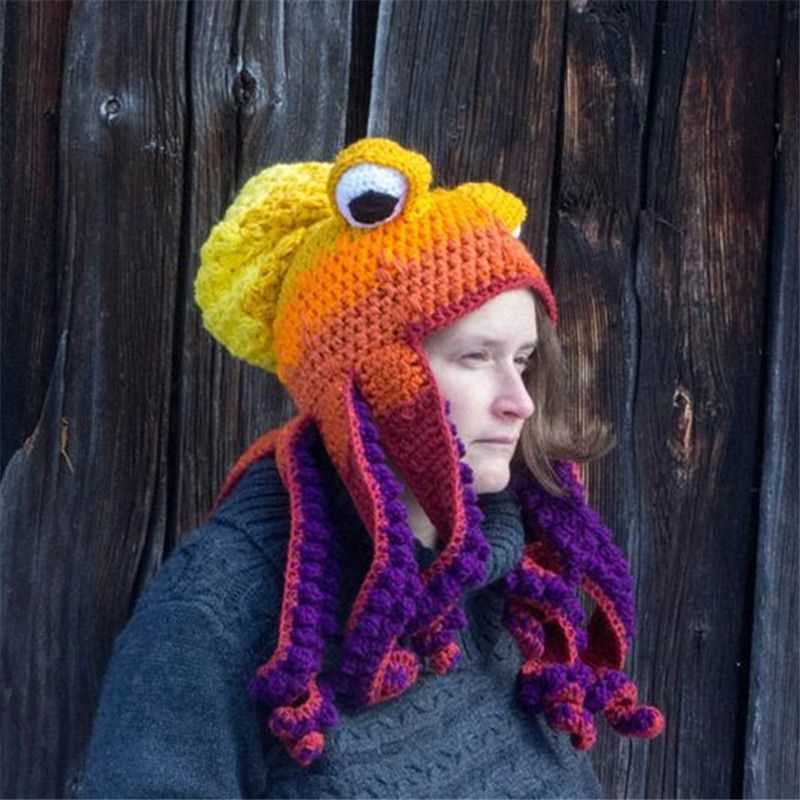 Knit octopus hat pattern