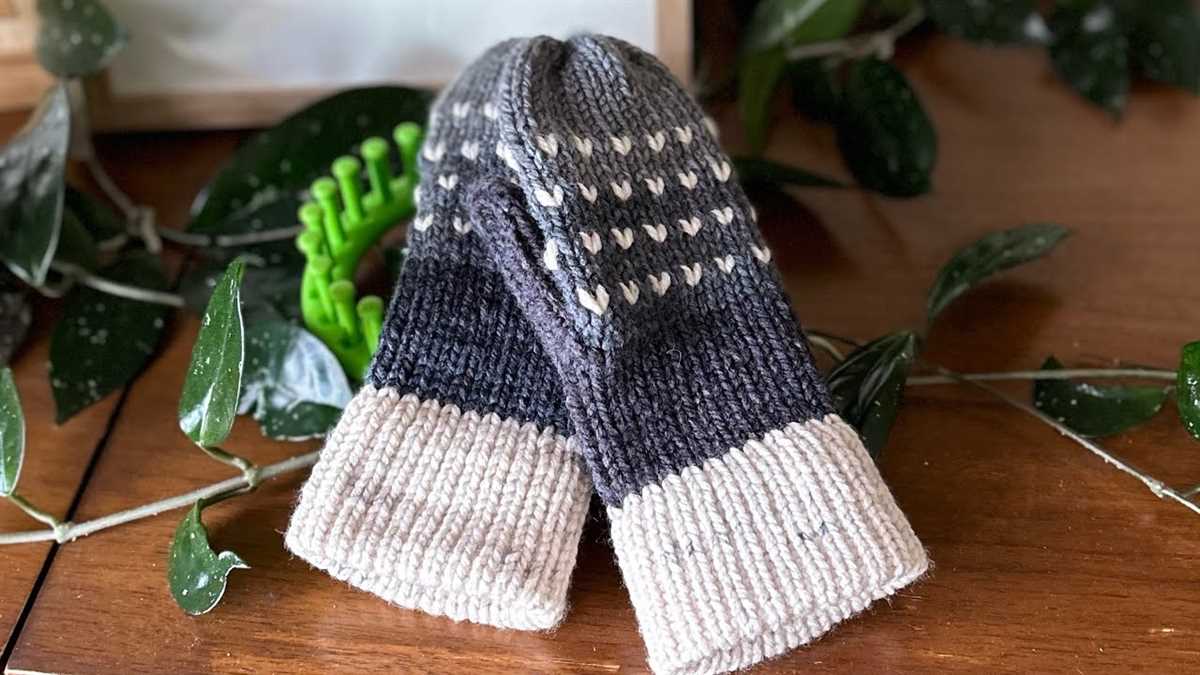 Knit pattern for neck warmer