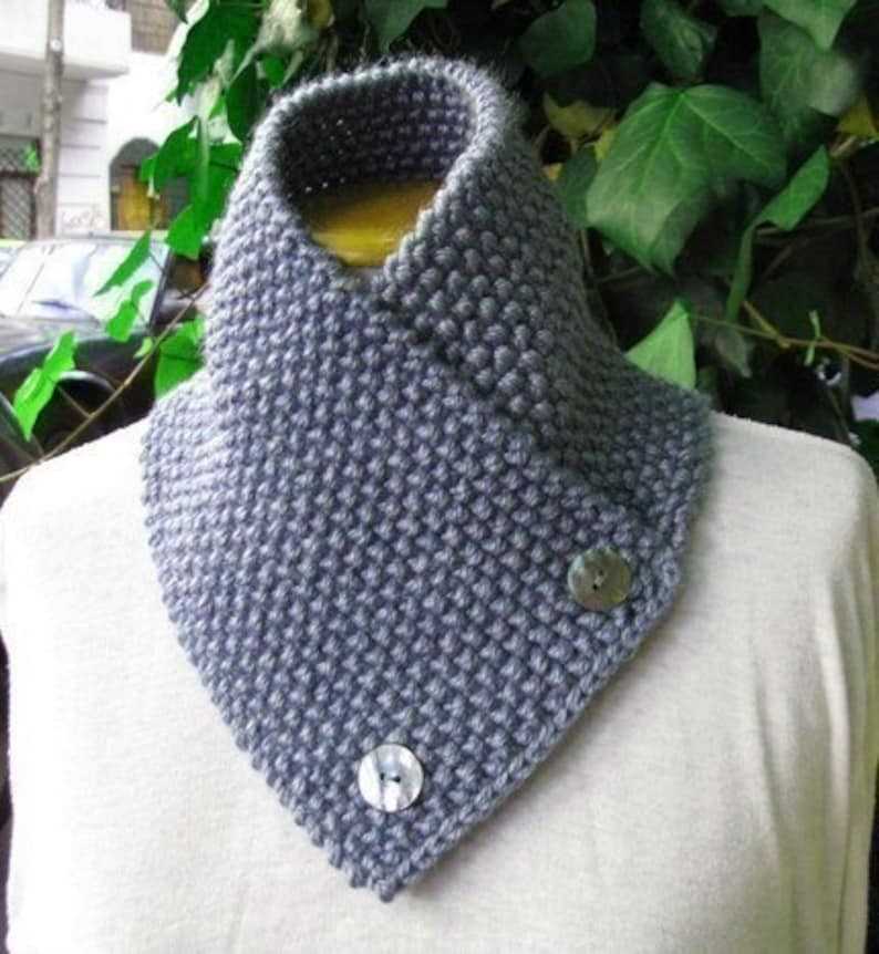 Knit pattern for neck warmer