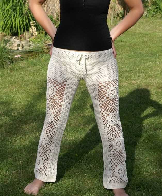 Knit pattern pants