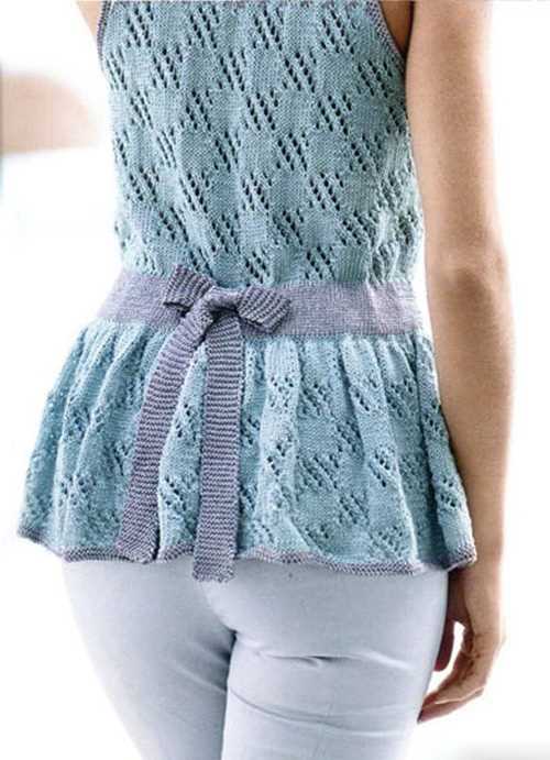 Knit peplum top pattern