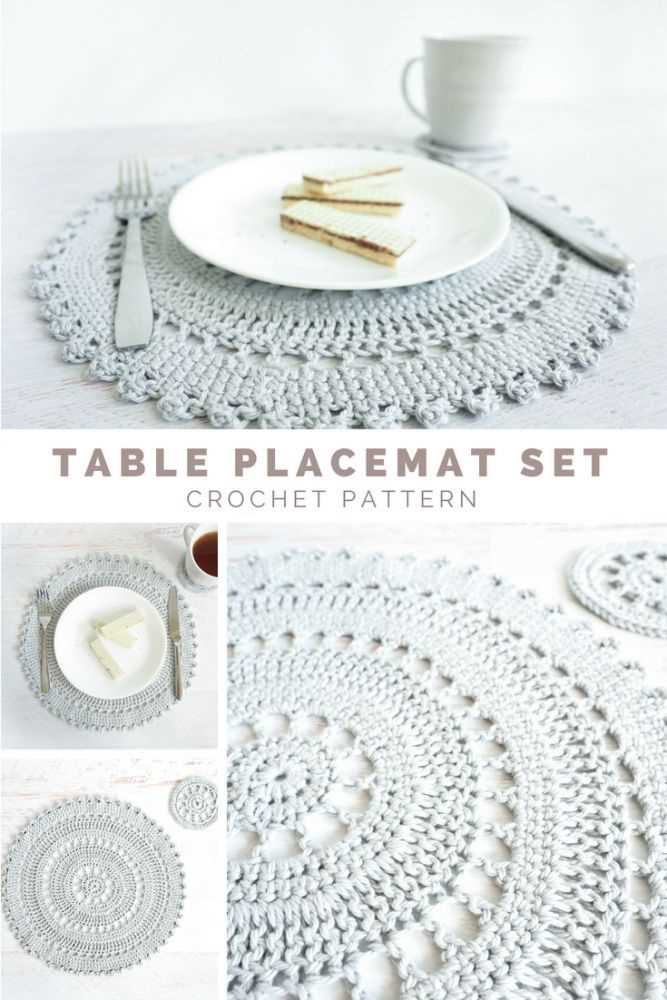 Knit placemats pattern