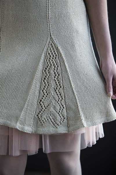 Knit pleated skirt pattern