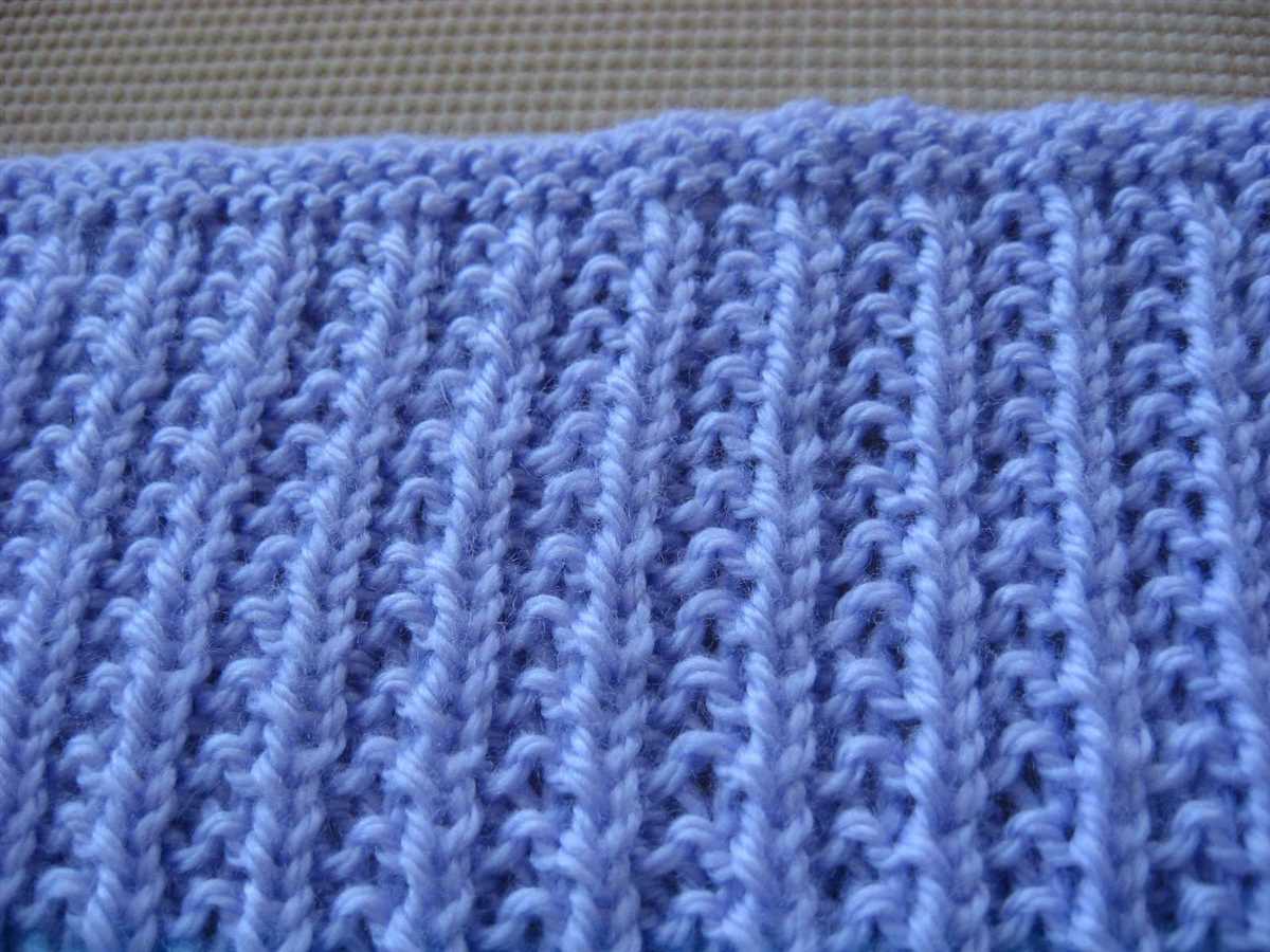 Knit rib pattern