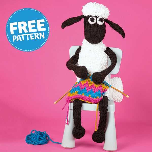 Knit sheep pattern