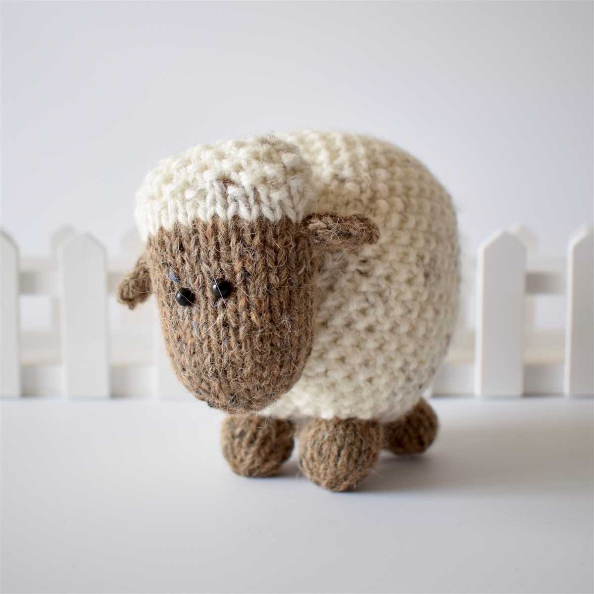 Knit sheep pattern