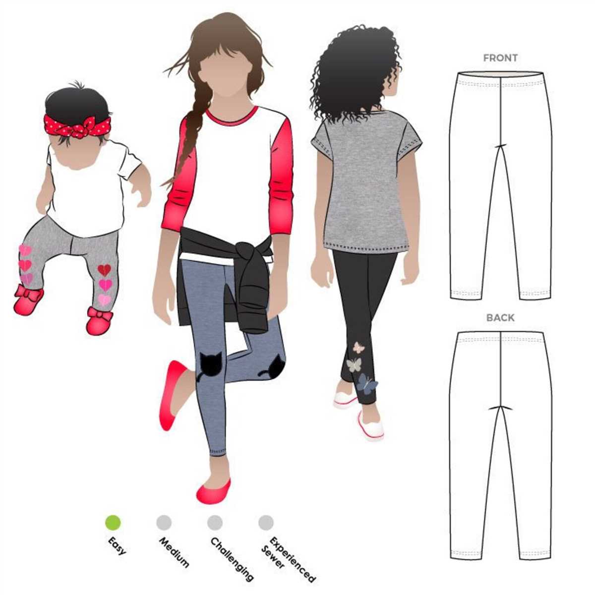 Knit shorts sewing pattern