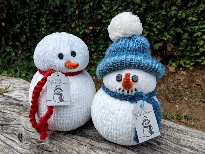 Knit snowman pattern