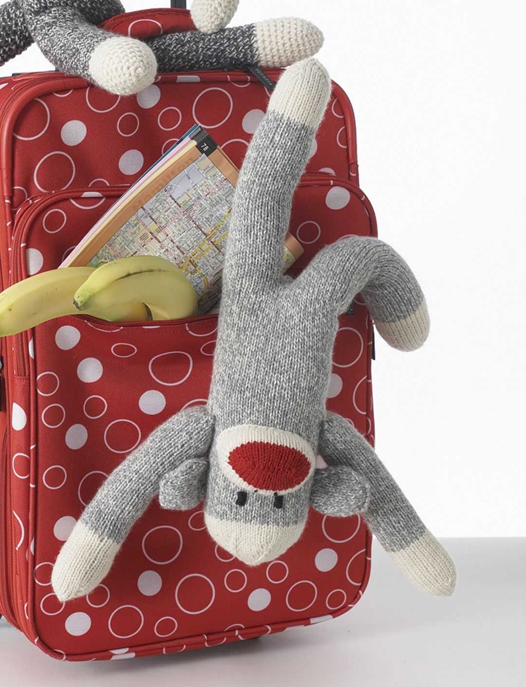 Knit sock monkey pattern