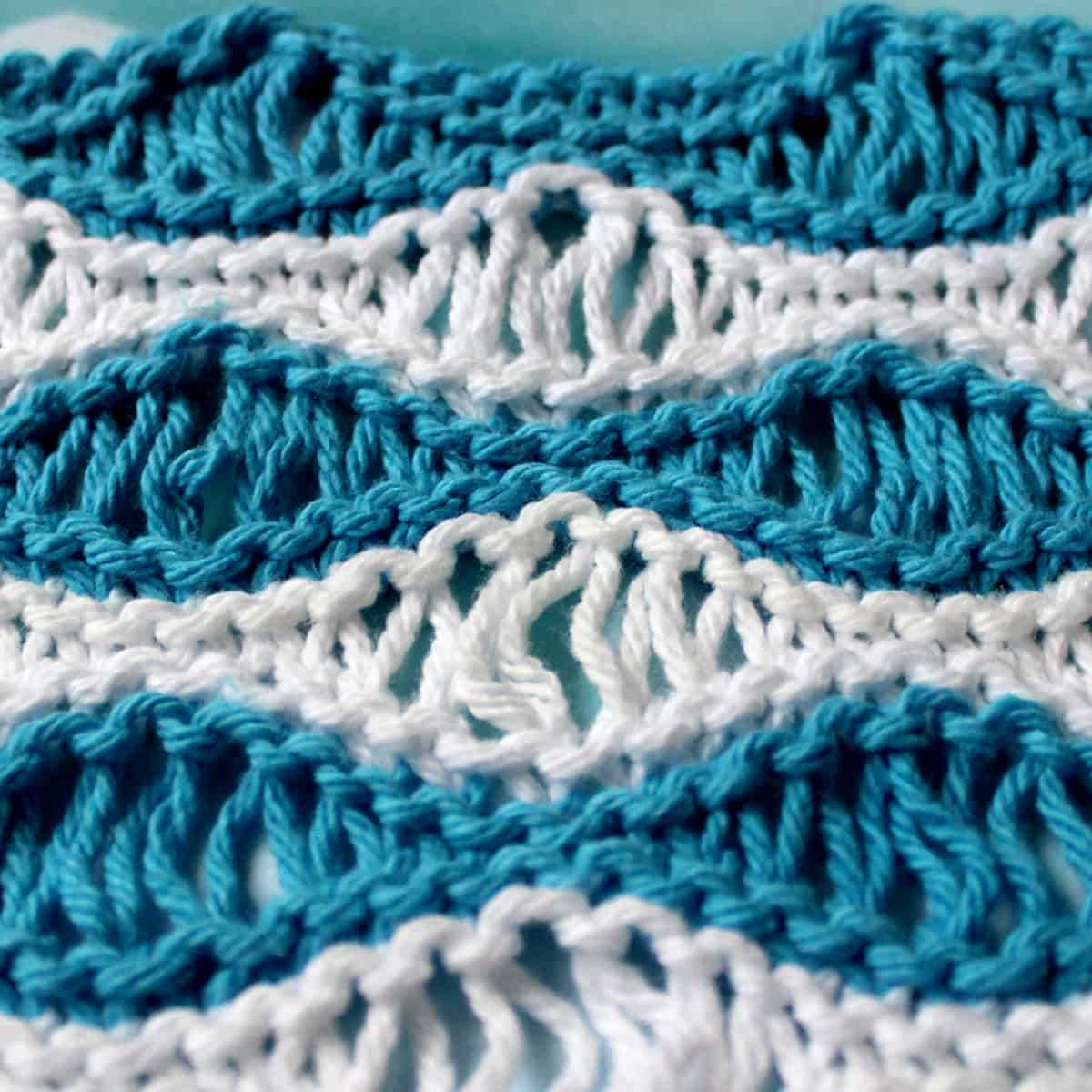 Knit wave pattern