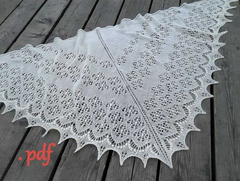 Knit wedding shawl pattern