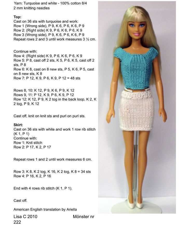 Knitted barbie clothes patterns free