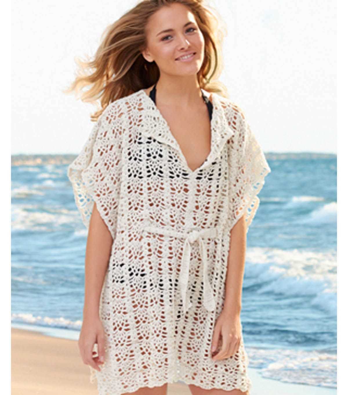 Knitted beach cover up pattern free