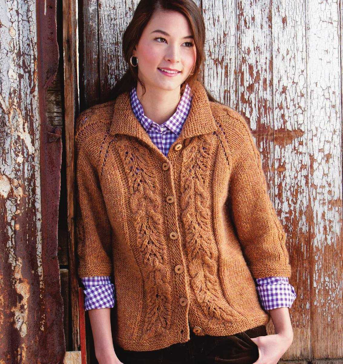 Knitted cardigan pattern