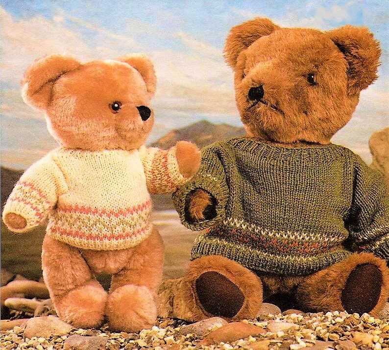 Knitted clothes for teddy bears patterns