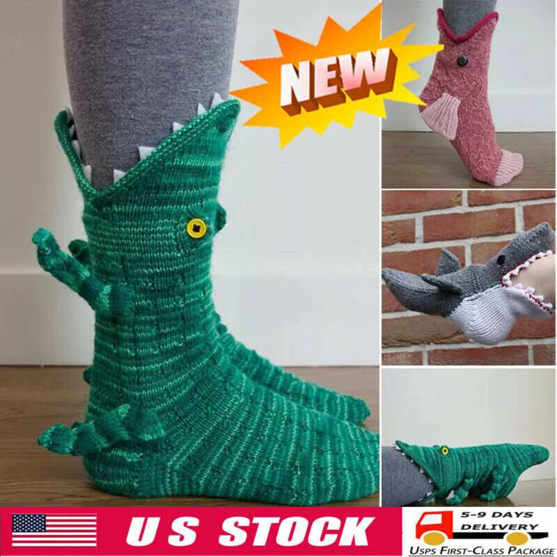 Knitted crocodile socks pattern free