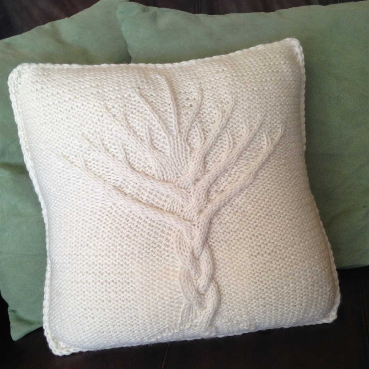 Knitted cushion covers free patterns
