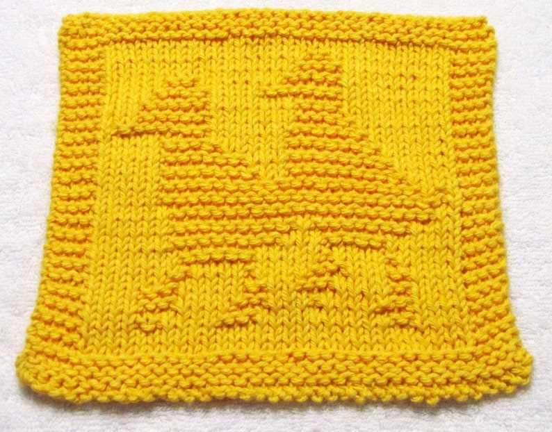 Knitted dish cloths pattern