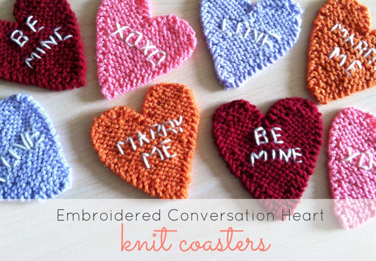Knitted hearts free patterns