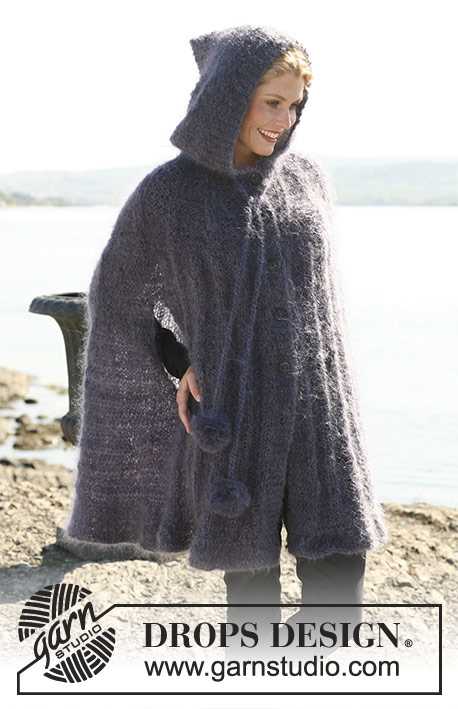Knitted hooded cape pattern free
