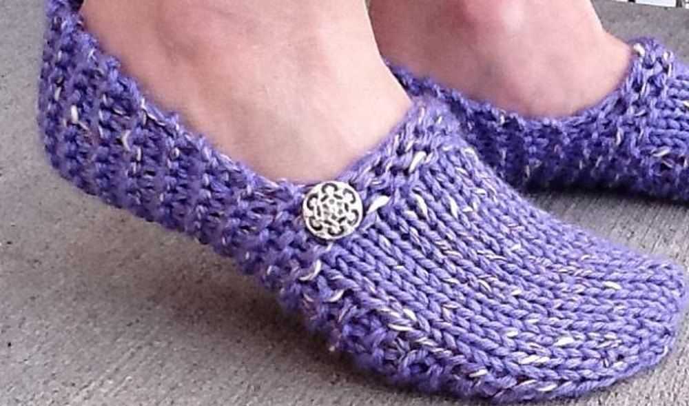 Knitted house slippers pattern free