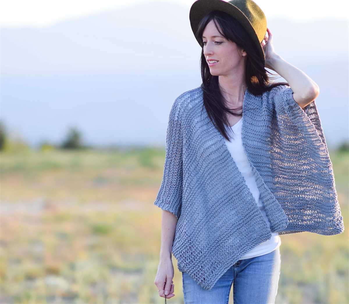 Knitted kimono pattern free