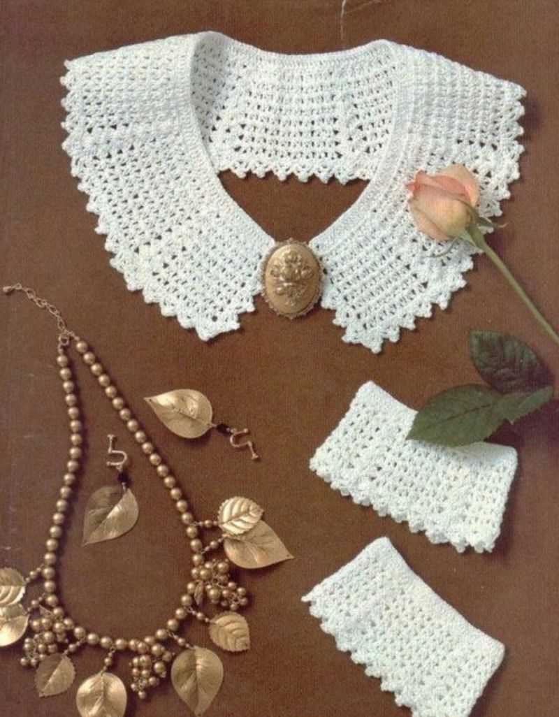 Knitted lace collar pattern