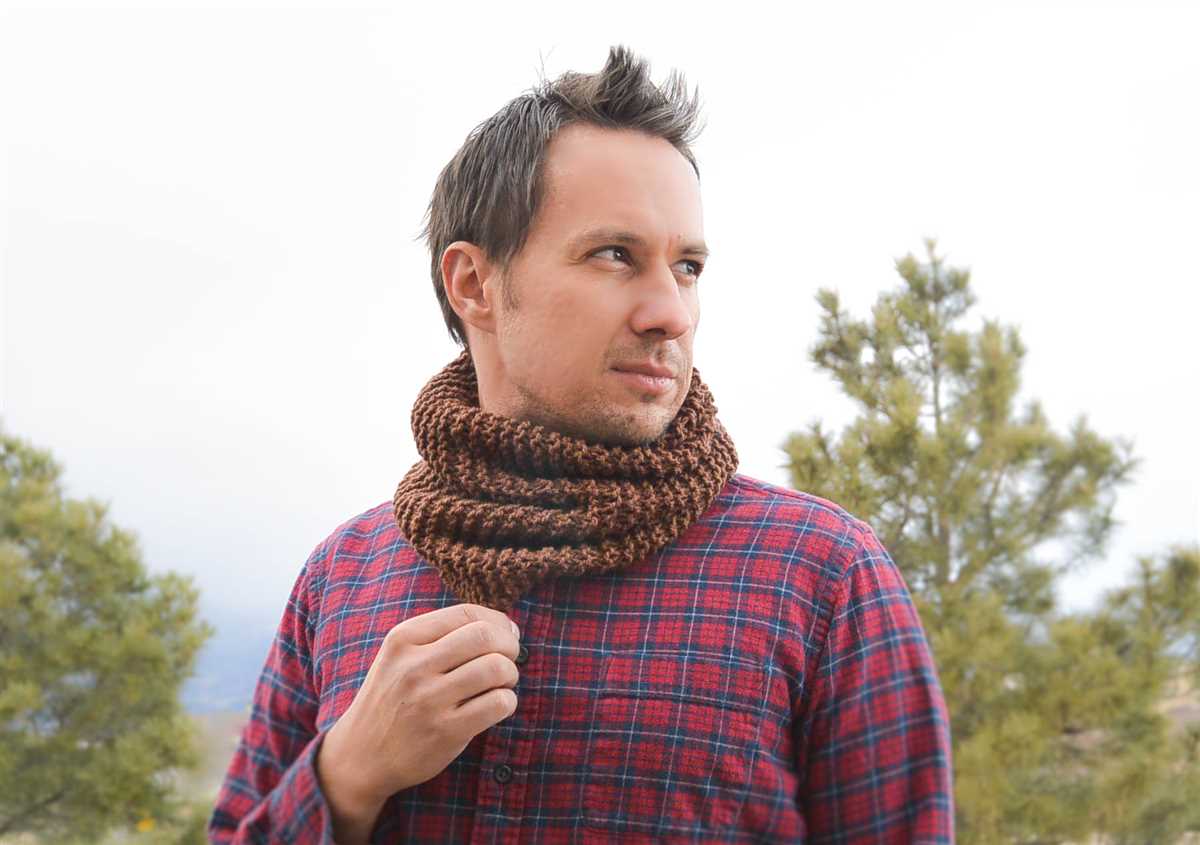 Knitted mens cowl pattern