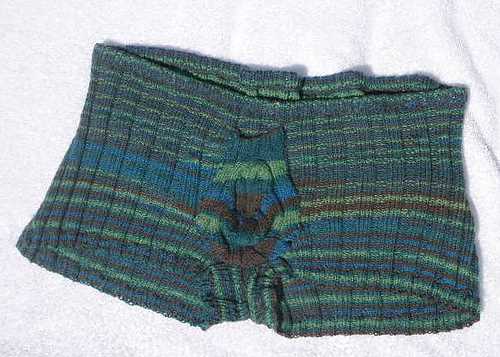 Knitted mens shorts pattern